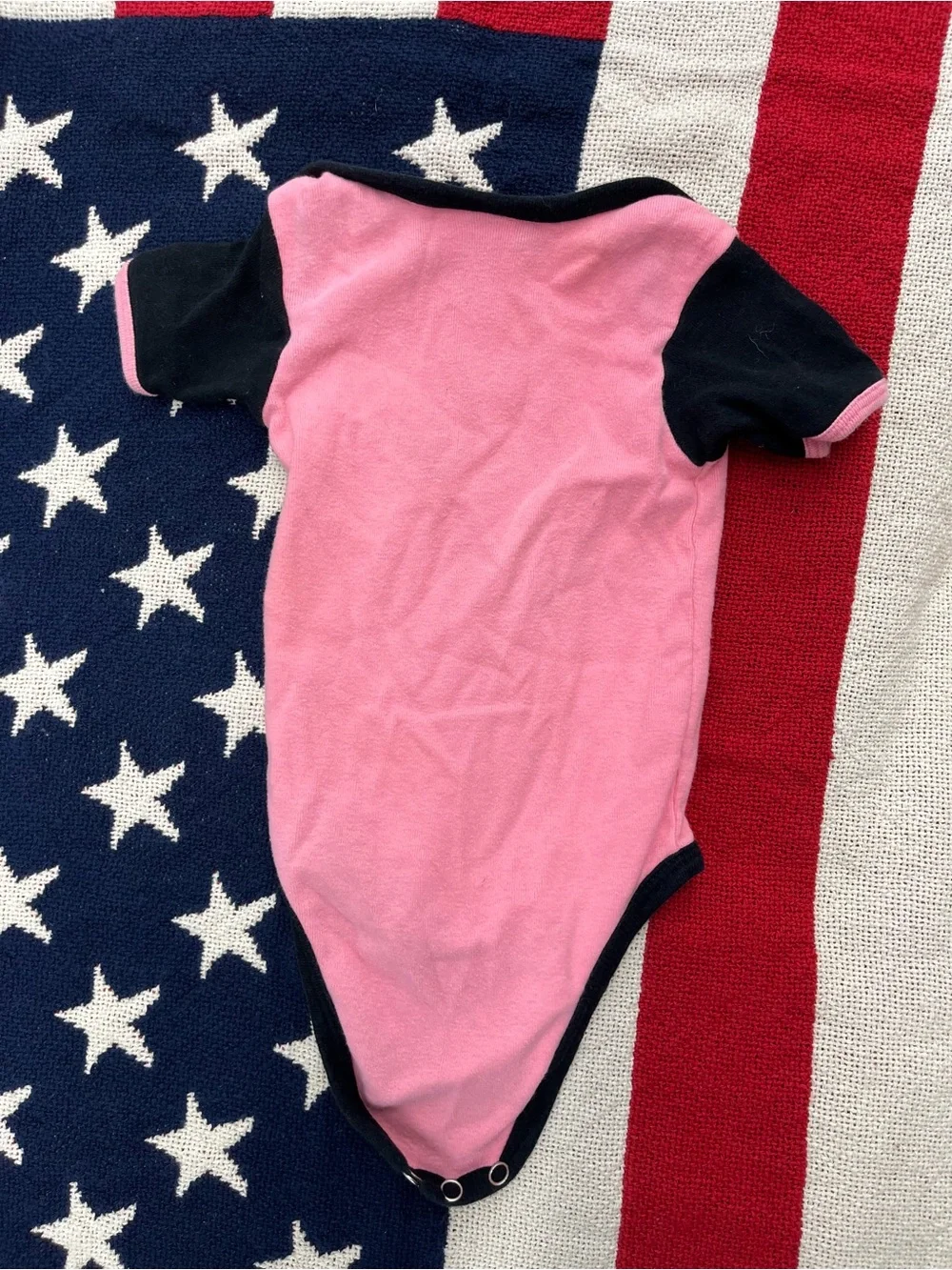 Harley Davidson Princess Pink & Black Baby One-Piece Bodysuit Size 3-6 Months